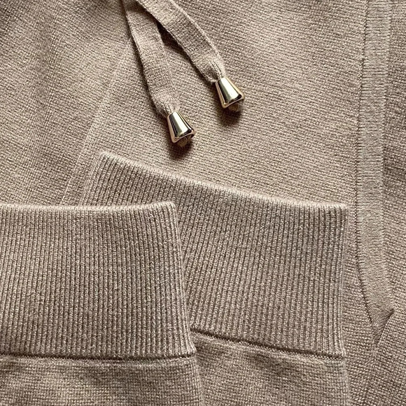 New ANN TAYLOR The Sweater Jogger Pant Tan XXL 557009 - Picture 11 of 13